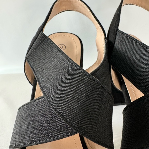 ❤️3/$30 Trary Chuncky Heel Strappy Suede Heels - Picture 7 of 11